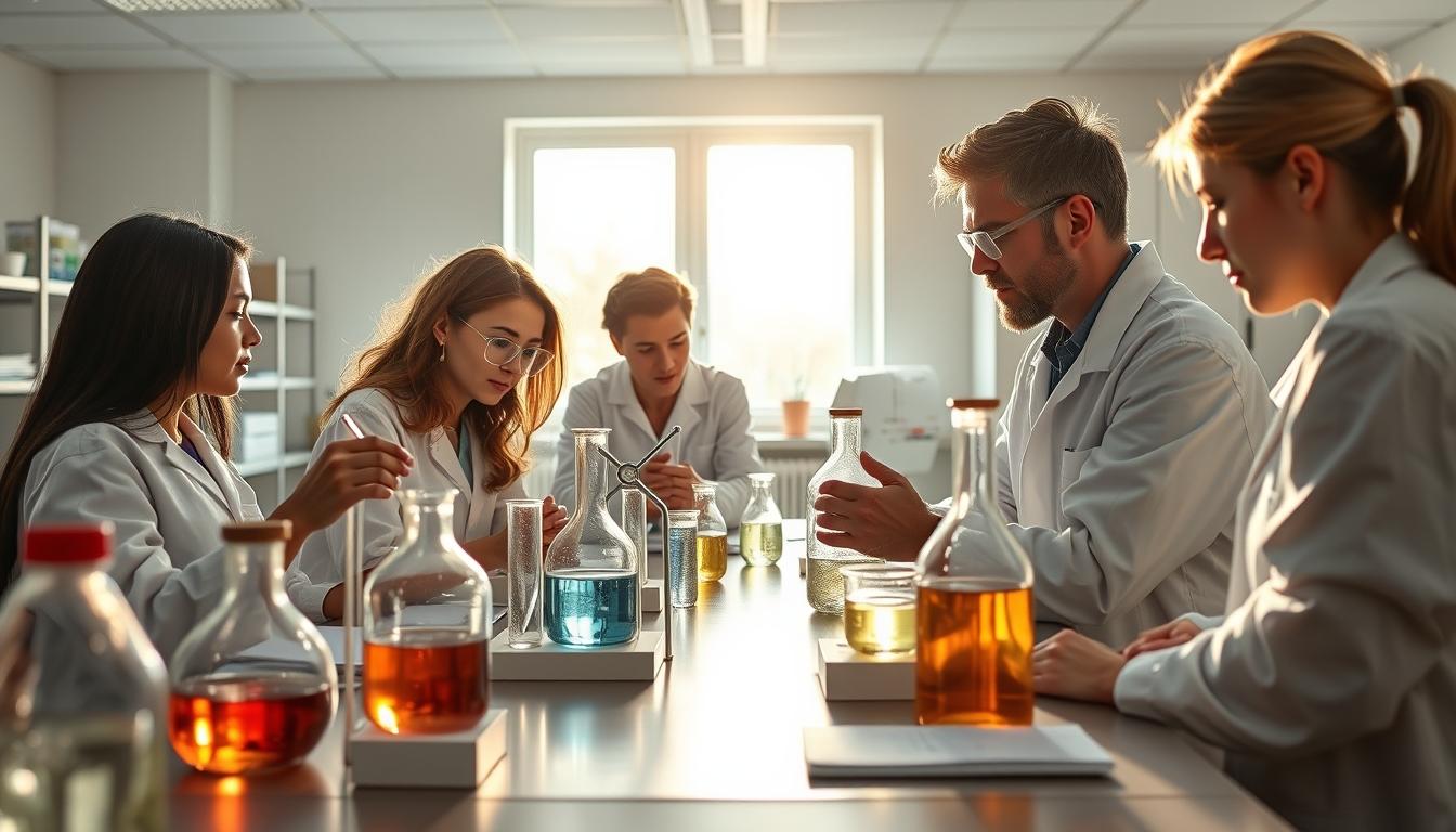 Structured study materials and learning resources on a desk